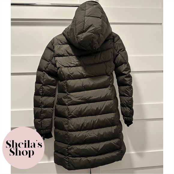 NWT Moncler Betulong Giubbotto A-Line Puffer Down Coat Jacket Dark Green Size 0 - Picture 4 of 9